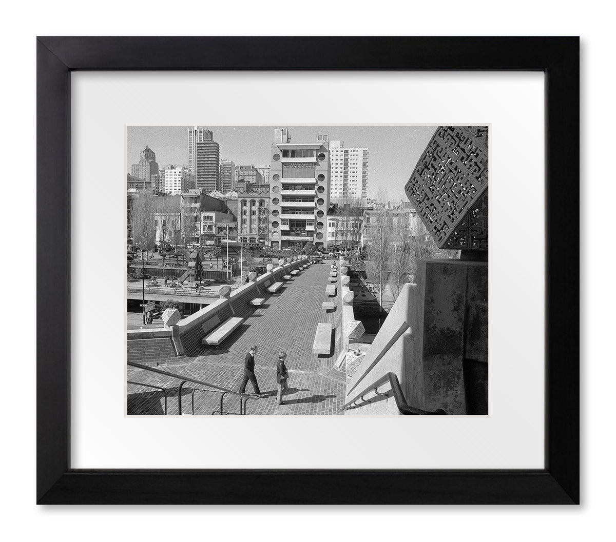 Portsmouth Square Pedestrian Bridge, Chinatown — San Francisco, 1974