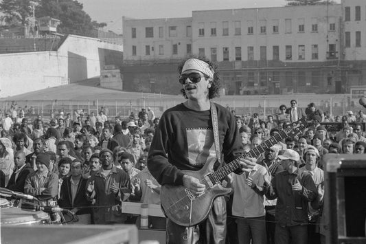 Carlos Santana at San Quentin State Prison — Marin County, 1988
