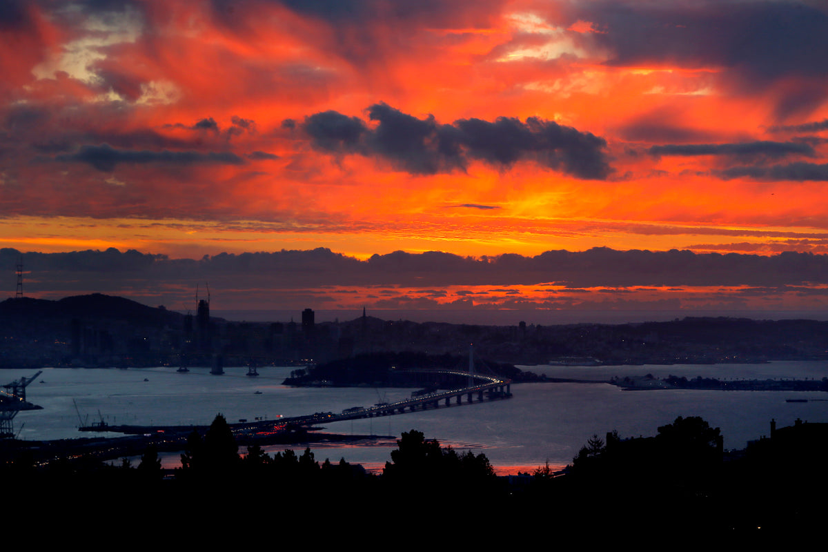 Sunset from Grizzly Peak — Oakland, 2017