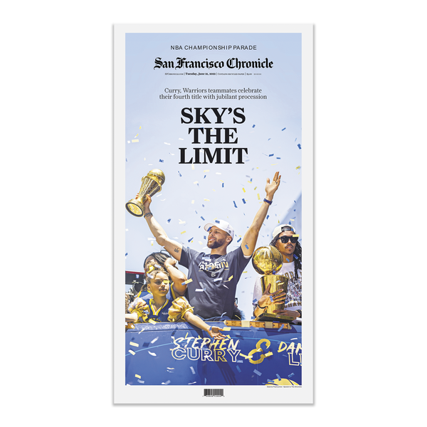 Warriors 2022 NBA Championship Parade - Sky's The Limit - 6/21/22  Commemorative cover display