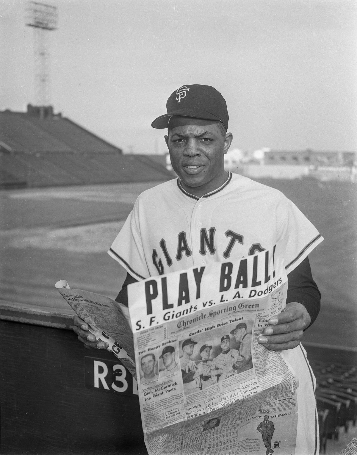 Willie Mays at Seals Stadium — San Francisco, 1958