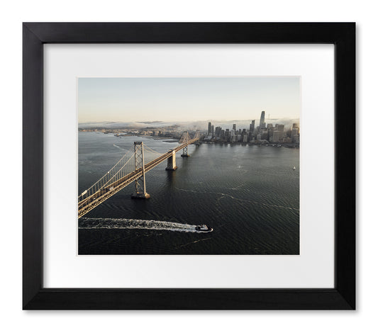Bay Bridge at Sunset in the Fog, San Francisco, 2025