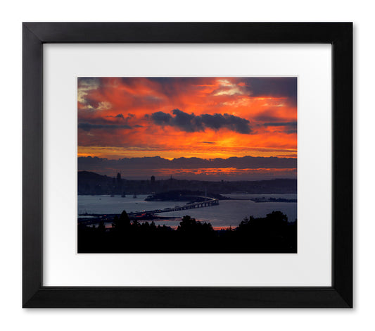 Sunset from Grizzly Peak — Oakland, 2017