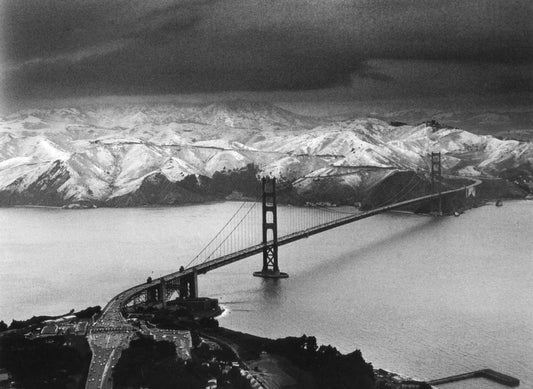 Golden Gate Bridge on a Snowy Day — San Francisco, 1976