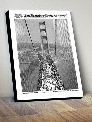 Golden Gate Bridge opening cover print