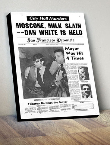 Moscone & Milk assasinated cover print