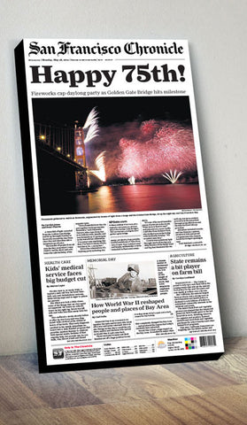 Golden Gate Bridge 75th Anniversary Cover Print