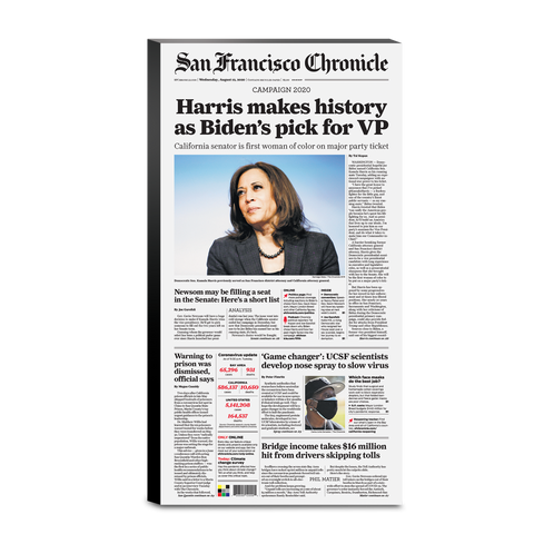 Kamala Harris Makes VP cover print |  8/12/2020