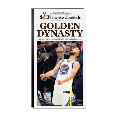 Warriors 2018 NBA Golden Dynasty Finals - 6/9/18 Commemorative newspaper cover