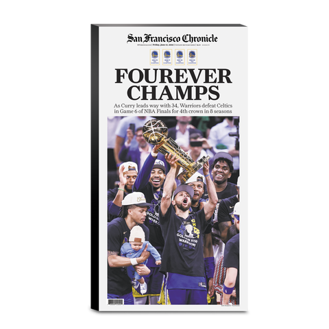 Warriors 2022 NBA FOUREVER CHAMPS Finals Game 6 - 6/17/22 Commemorative cover display