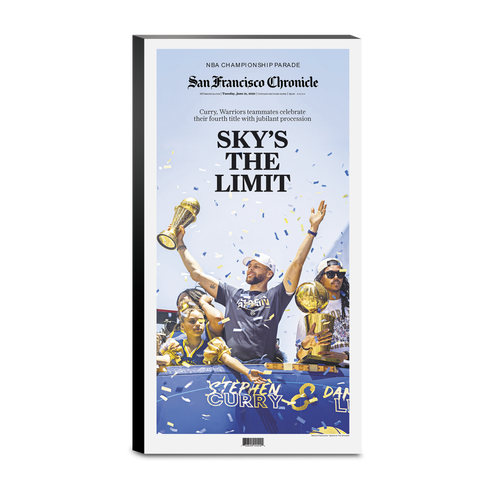 Warriors 2022 NBA Championship Parade - Sky's The Limit - 6/21/22 Commemorative cover display