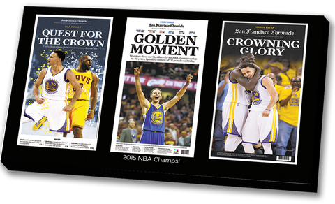 Warriors 2015 NBA win display print