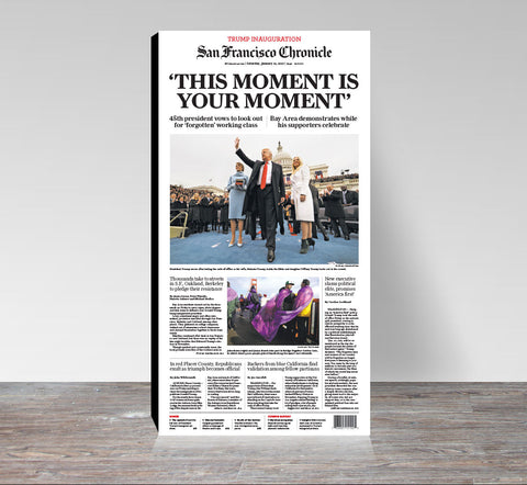 "This moment is your moment" Trump inauguration cover print