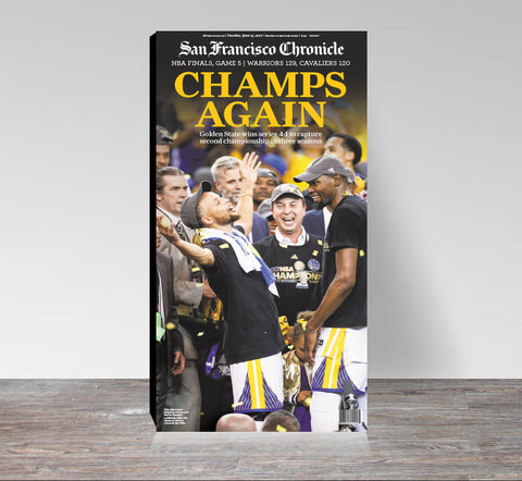Warriors 2017 Finals Game 5 win print