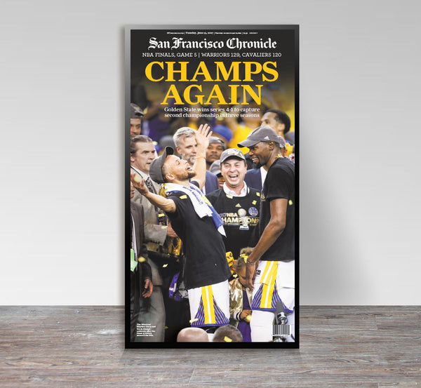 Warriors 2017 Finals Game 5 win print