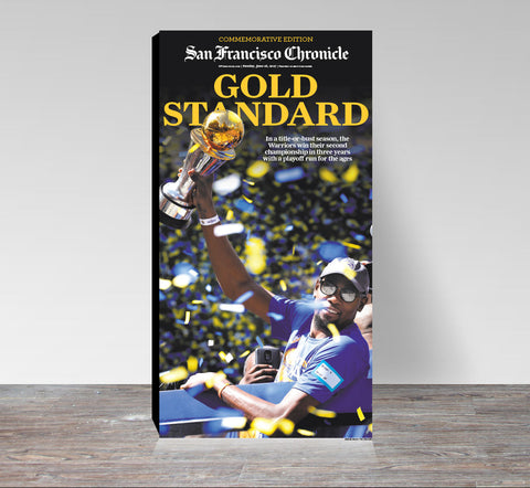 Warriors GOLD STANDARD commemorative newspaper cover print