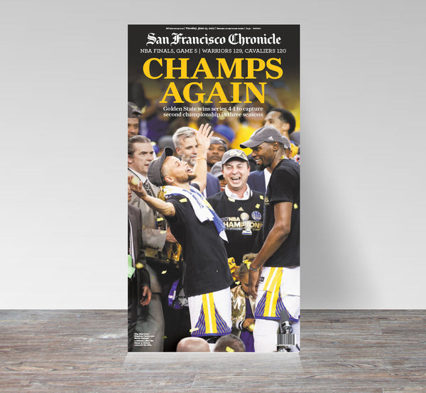 Warriors 2017 Finals Game 5 win print