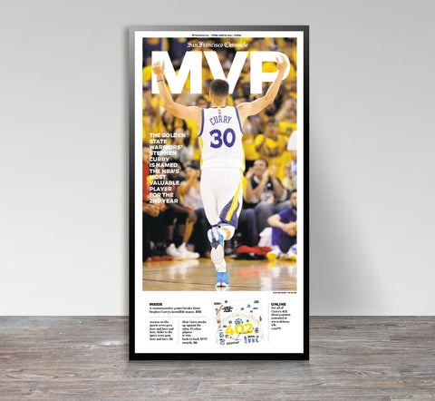 Golden State Warriors Steph Curry MVP print