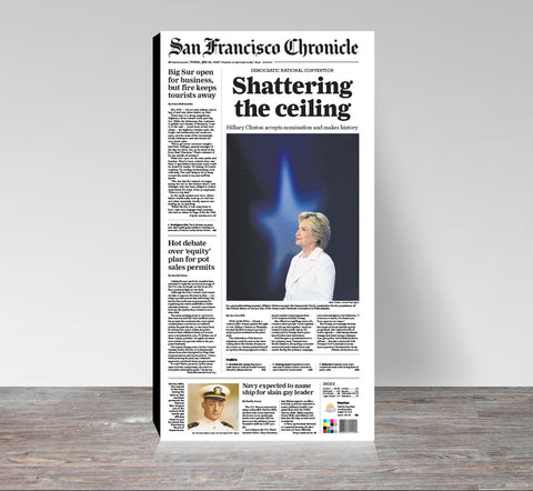 Hillary Clinton historic nomination cover print