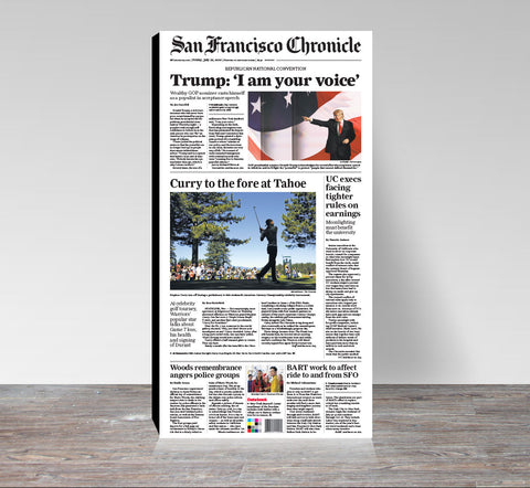 Donald Trump nomination cover print